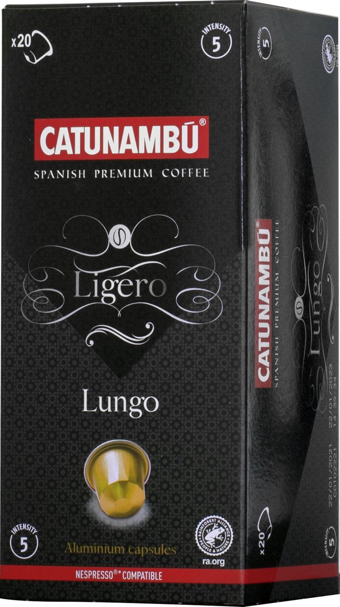 Catunambú Cups Geschikt voor Nespresso® Lungo Ligero